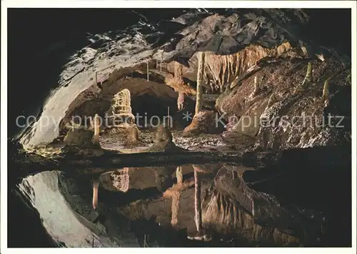 Hoehlen Caves Grottes St. Beatushoehlen Spiegelsee Kat. Berge