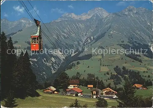 Seilbahn Elsigbach Elsigenalp  Kat. Bahnen