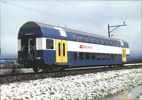 Eisenbahn SBB Doppelstockwagen S Bahn Zuerich  Kat. Eisenbahn