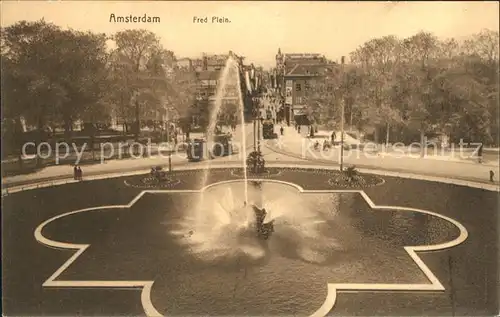 Strassenbahn Amsterdam Fred Plein  Kat. Strassenbahn