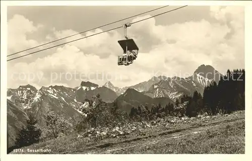 Sessellift Oberstdorf Schoenblick Schrattenwang Schneck Hochvogel Kat. Bahnen