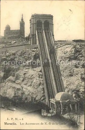 Zahnradbahn Marseille Ascenseurs Notre Dame de la Gare Kat. Bergbahn