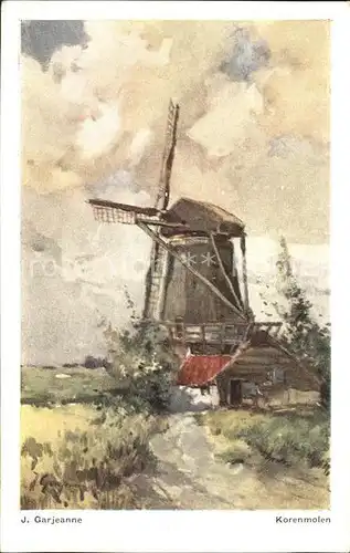 Windmuehle J. Garjeanne Korenmolen Kat. Gebaeude und Architektur