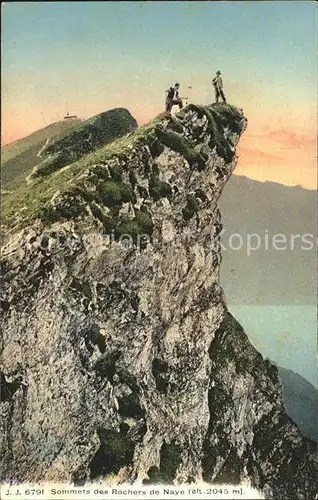 Bergsteigen Klettern Sommets Rochers de Naye  Kat. Bergsteigen