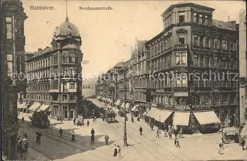 Strassenbahn Hannover Nordmannstrasse  Kat. Strassenbahn