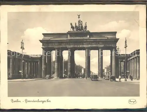 Brandenburgertor Berlin  Kat. Gebude und Architektur