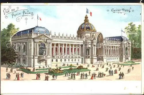 Exposition Universelle Paris 1900 Petit Palais Kleines Palais Litho Kat. Expositions