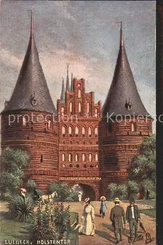 Verlag Tucks Oilette Nr. 175 B Luebeck Holstentor  Kat. Verlage