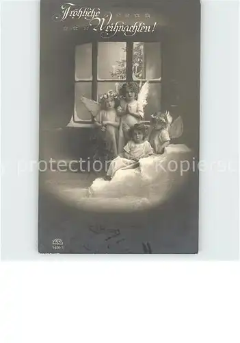 Foto RKL Paris Nr. 5406 6 Weihnachten Kinder Engel Kat. Fotografie