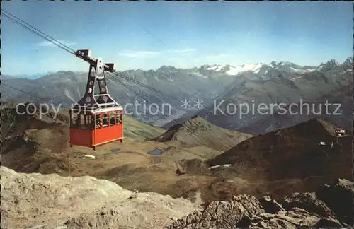 Seilbahn Weissfluhgipfel Davos Parsenn Silvrettagruppe Kat. Bahnen