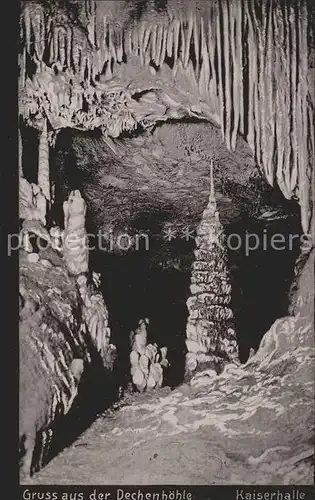 Hoehlen Caves Grottes Dechenhoehle Kaiserhalle Kat. Berge