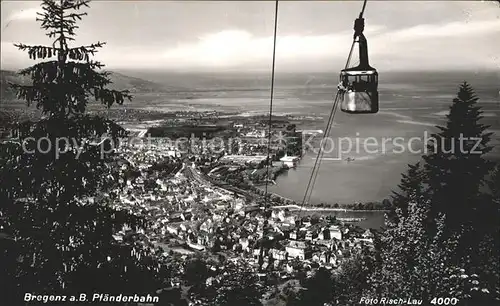 Foto Risch Lau Nr. 4000 Bregenz am Bodensee Pfaender Seilbahn Kat. Fotografie