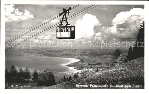 Seilbahn Pfaender Bregenz  Kat. Bahnen