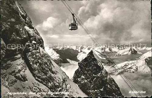 Foto Huber H. Nr. 5385 Zugspitzseilbahn Allgaeuer Alpen Kat. Fotografie