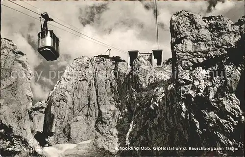 Seilbahn Rauschberg Ruhpolding Gipfelstation Kat. Bahnen