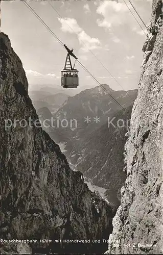 Seilbahn Rauschberg Hoerndlwand Trauntal Foto E. Baumann Nr. 387 Kat. Bahnen