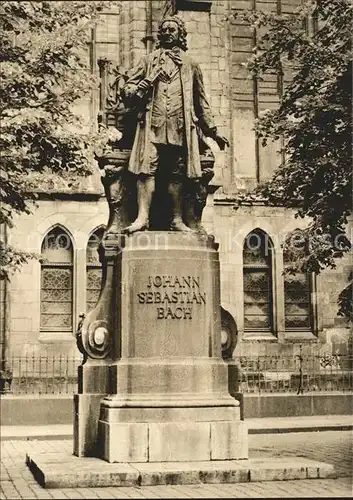 Bach Johann Sebastian Denkmal Thomaskirche Leipzig  Kat. Komponist