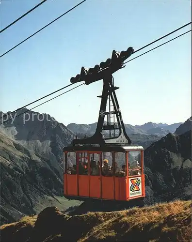 Seilbahn Walmendingerhorn Kleinwalsertal Kat. Bahnen