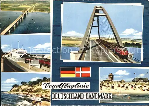 Eisenbahn Bruecke Vogelfluglinie Deutschland Daenemark  Kat. Eisenbahn