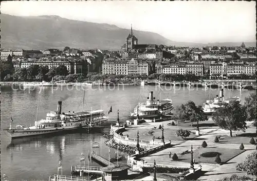 Dampfer Seitenrad Italie Geneve  Kat. Schiffe