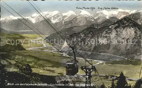 Seilbahn Patscherkofel Oberinntal Hohe Munde Zugspitze Kat. Bahnen