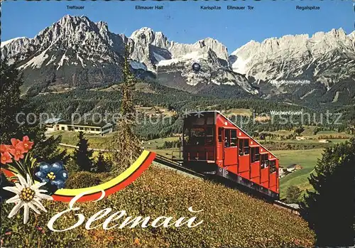 Zahnradbahn Hartkaiser Ellmau Wilder Kaiser  Kat. Bergbahn