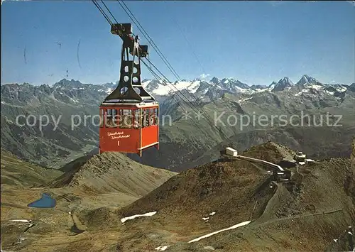 Seilbahn Weissfluhgipfel Parsenn Silvrettagruppe Piz Linard  Kat. Bahnen