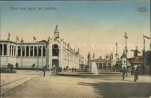 Expositions Exposition de Charleroi Vue dans les jardins Kat. Expositions