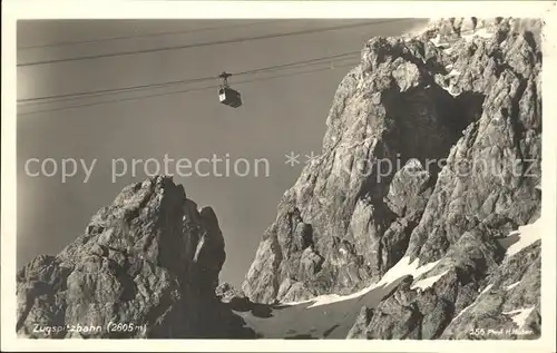 Foto Huber H. Nr. 255 Zugspitzbahn Seilbahn  Kat. Fotografie