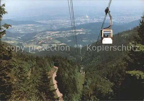 Seilbahn Schauinsland Schwarzwald Horben Freiburg Kat. Bahnen