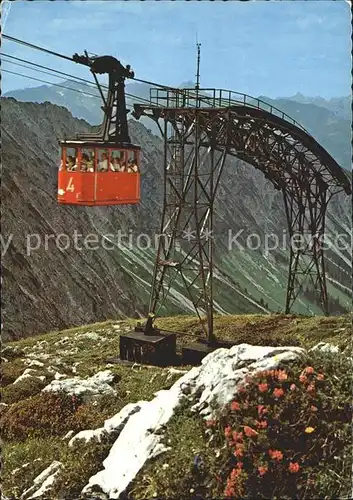 Seilbahn Nebelhorn Allgaeuer Berge  Kat. Bahnen