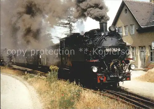 Lokomotive 991762 6 Bahnhof Olbersdorf Oberdorf  Kat. Eisenbahn