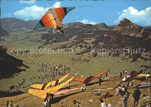 Drachenflug Tannheim Tirol Neunerkoepfle  Kat. Flug