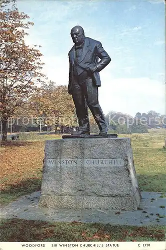 Denkmal Winston Churchhill Woodford  Kat. Denkmaeler