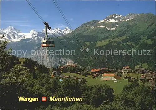 Seilbahn Wengen Maennlichen Kat. Bahnen