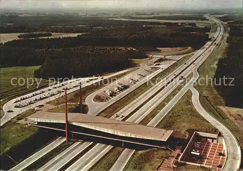 Autobahn Bundes Autobahn Brueckenrasthaus Dammer Berge Kat. Autos