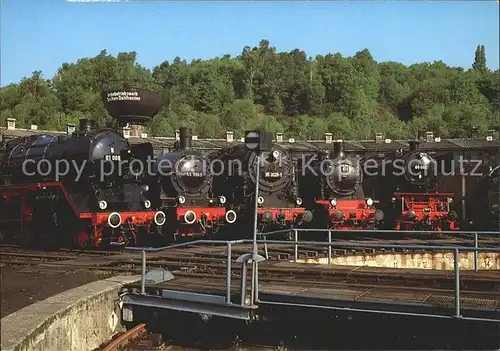 Lokomotive Parade Dampflokomotiven Bahnbetriebswerk Bochum Dahlhausen Kat. Eisenbahn