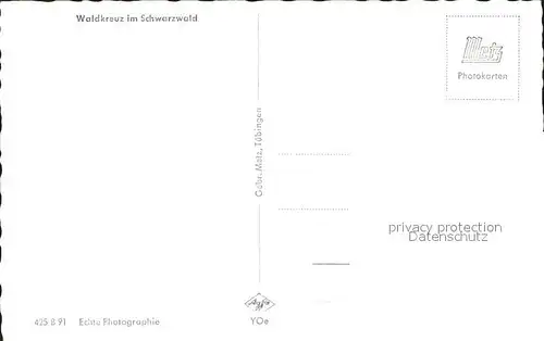 Schwarzwald Waldkreutz Kat. Regionales