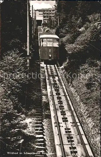 Zahnradbahn Wildbad Schwarzwald  Kat. Bergbahn