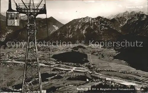 Seilbahn Hahnenkamm Reutte Tirol  Kat. Bahnen