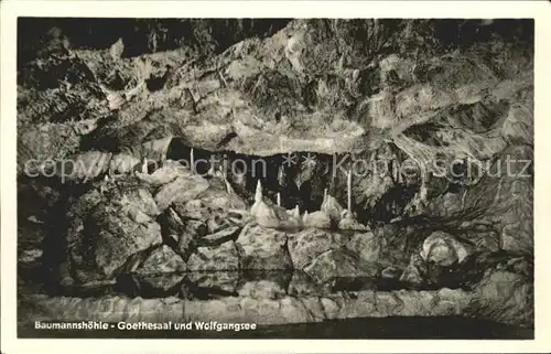 Hoehlen Caves Grottes Baumannshoehle Goethesaal Wolfgangsee  Kat. Berge