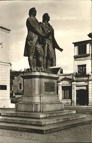 Denkmal Goethe Schiller Weimar  Kat. Denkmaeler