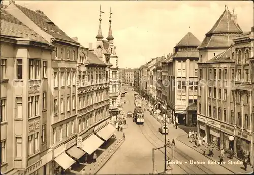 Strassenbahn Goerlitz Untere Berliner Strasse  Kat. Strassenbahn