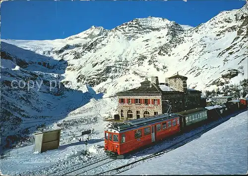 Zahnradbahn Alp Gruem Paluegletscher  Kat. Bergbahn