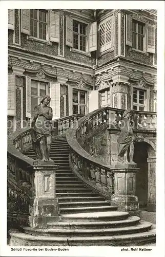 Foto Kellner Rolf Nr. 1876 Schloss Favorite Baden Baden Kat. Fotografie