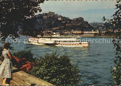 Motorschiffe Koblenz Feste Ehrenbreitstein  Kat. Schiffe