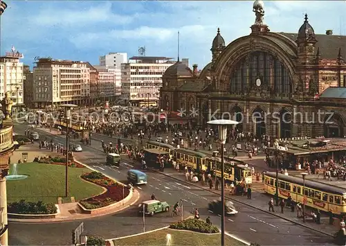 Strassenbahn Hauptbahnhof Frankfurt am Main  Kat. Strassenbahn