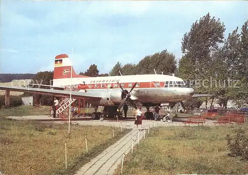 Flugzeuge Zivil Schauflugzeug IL 14 Caemmerswalde  Kat. Airplanes Avions