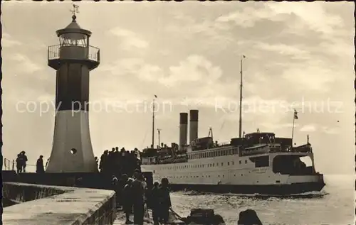 Leuchtturm Lighthouse Faehre Sassnitz Ruegen Kat. Gebaeude