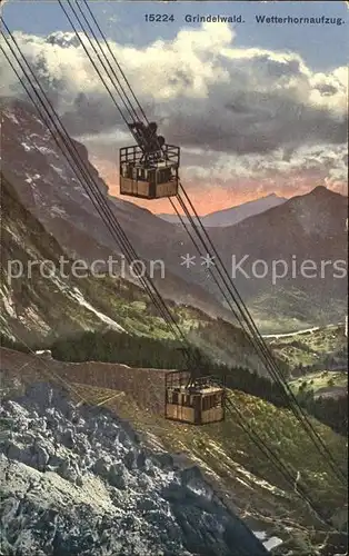 Seilbahn Wetterhorn Grindelwald Kat. Bahnen